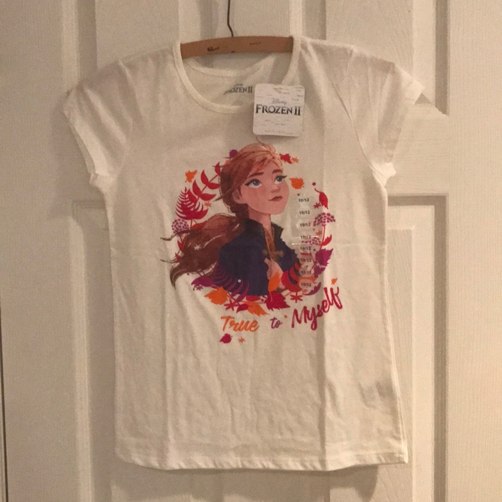 ❗️NWT❗️Girls Frozen 2 short sleeve shirt, sz 10/12
